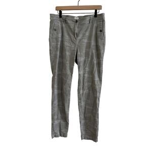 J Jill Womens Gray and Green Camo Print  Pants Size 16 Tall